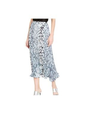 Elie Tahari Pleated Printed Midi Skirt Size 0